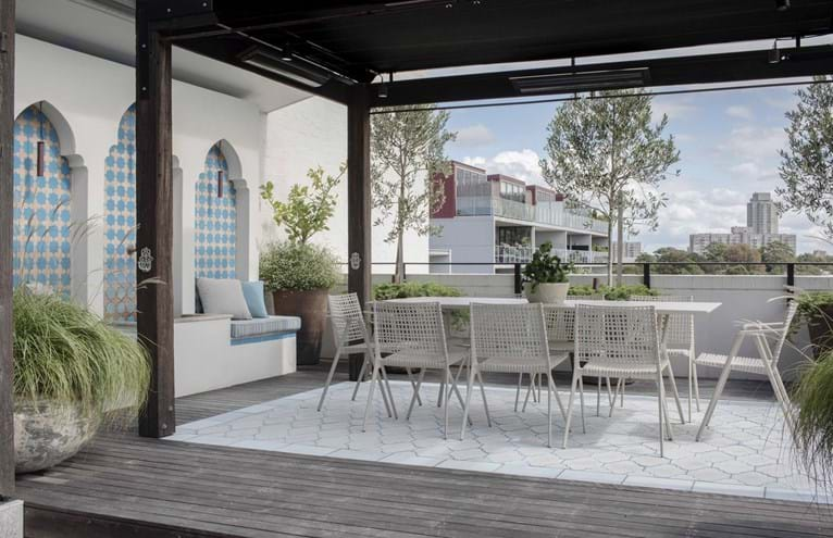 Rooftop landscape design by Matthew Cantwell, Secret Gardens of Sydney